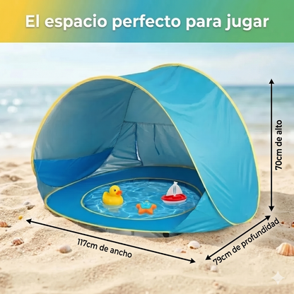 Carpa con piscina para playa